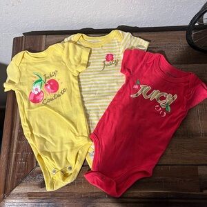 Juicy Couture Kids One Piece Set - Red and Yellow
